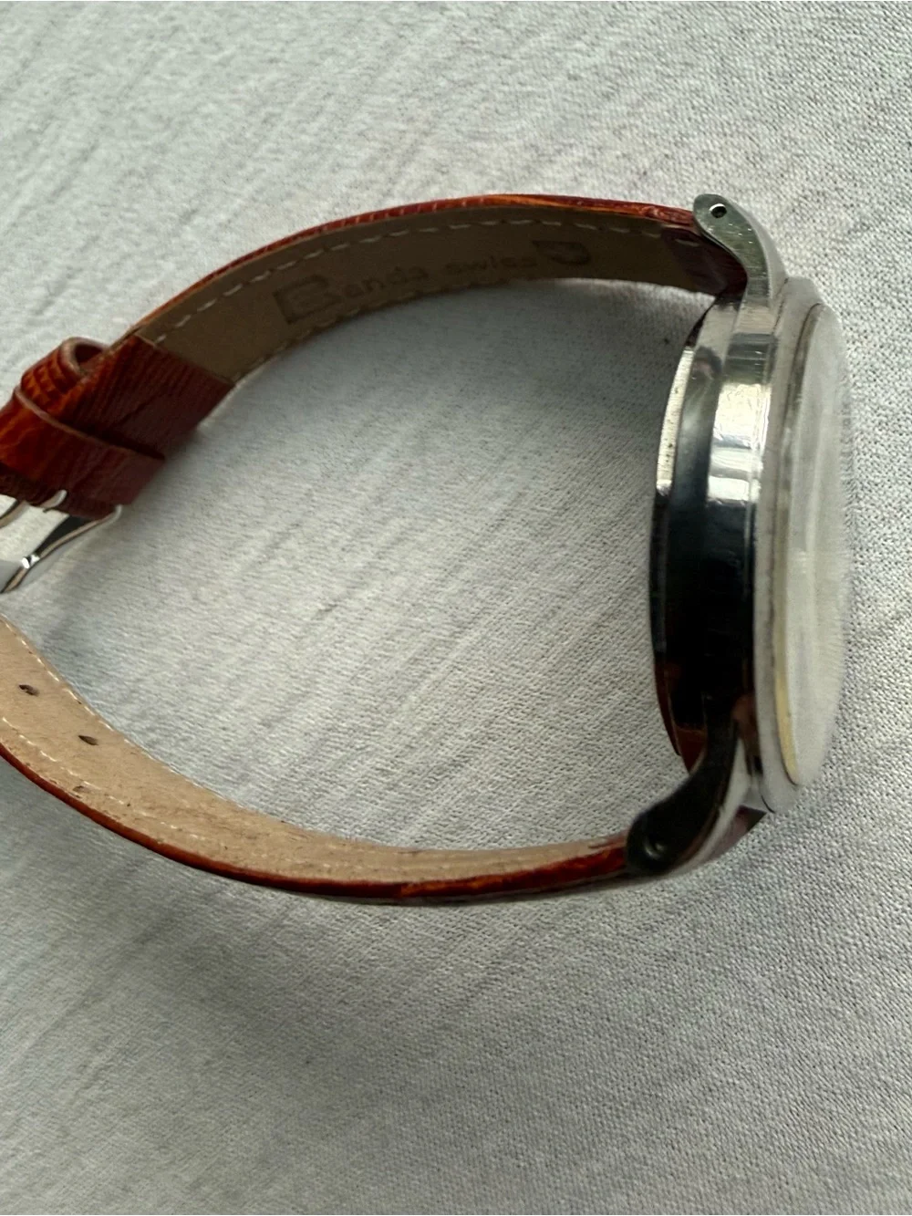 Vintage 1950s Mido Multifort Powerwind Automatic 34mm Watch - Patina!